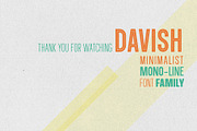 Davish Font Family, a Sans Serif Font by Arterfak Project (Thumbnail 12 of 12)