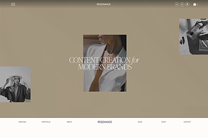 Resonance: Squarespace 7.1 Template