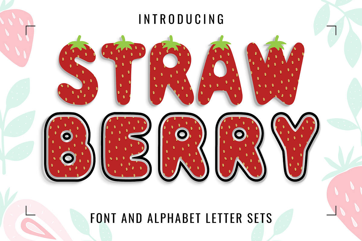 Strawberry Font, a Symbol Font by Font Craft Studio (Photo 1 of 7)