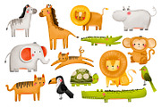 Wild jungle animals. African safari, an Object Graphic by the_myro (Thumbnail 1 of 15)