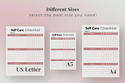 Printable Self Care Checklist PDF, a Stationery Template by Snapybiz (Thumbnail 3 of 5)