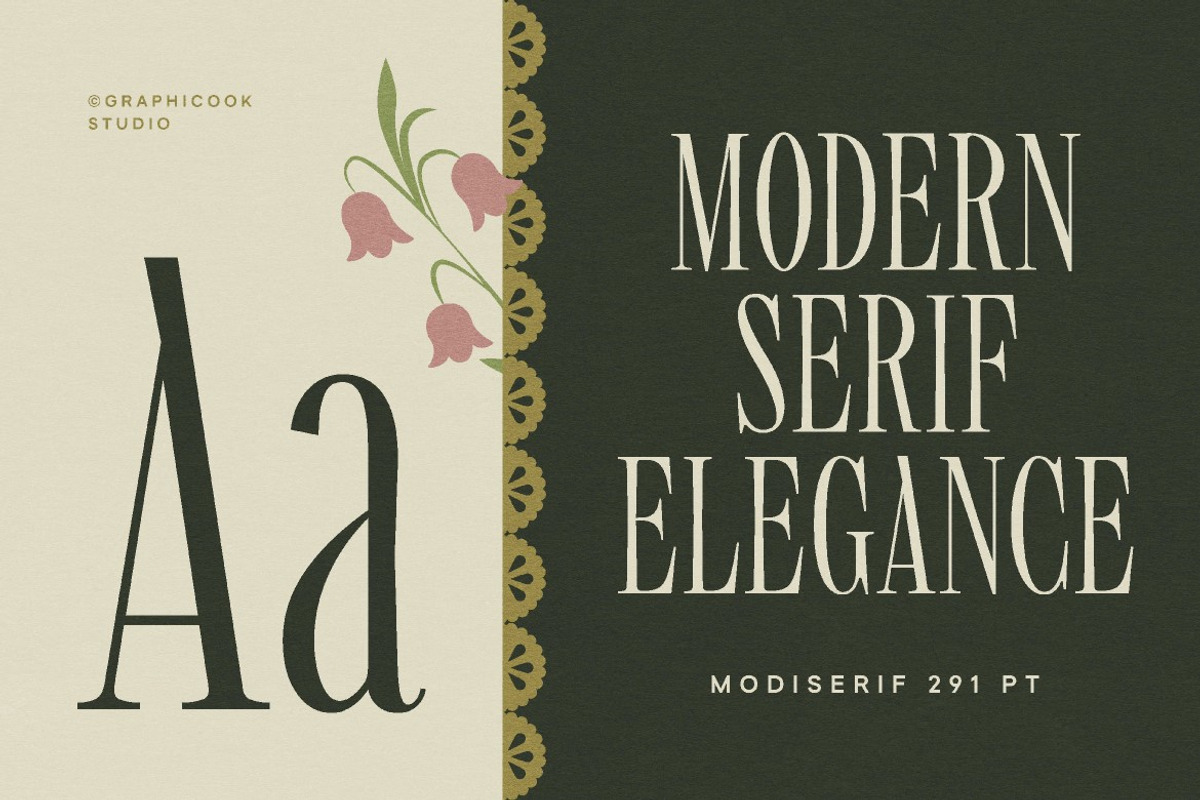 Modiserif, a Serif Font by graphicook (Photo 2 of 10)