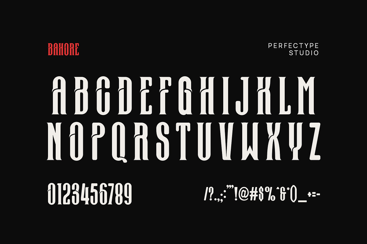 Bahore Modern Futuristic Sans Serif, a Sans Serif Font by Perfectype (Photo 6 of 6)