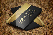 Luxury Gold And Blue Business Card, a Business Card Template by M9 Design (Thumbnail 2 of 3)