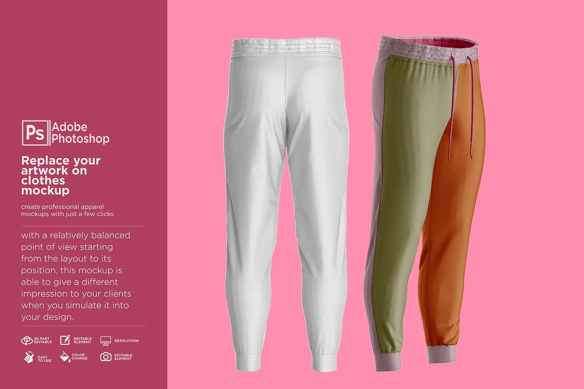 Men's Sport Pants Mockup, a Hoody Mockup by Nanggroe Scripting (Photo 8 of 9)