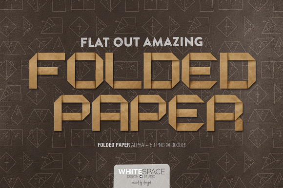 Folded Paper Alphabet preview 3