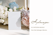 Hydrangea 5x7 Invitation Card Mockup, a Product Mockup by Serenefeeling (Thumbnail 1 of 6)