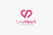 Line Heart Logo Template, a Branding & Logo Template by Kreative Graphics Shop (Thumbnail 2 of 9)