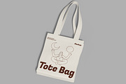 Tote Bag Mockup, a Merchandise Mockup by Unerispace (Thumbnail 2 of 3)
