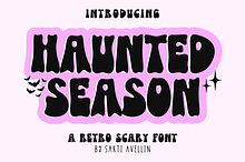 Haunted Season - Retro Scary Font