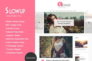 Slowup A Responsive Wordpress Theme