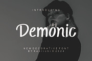 Demonic, a Sans Serif Font by Kenrichi (Thumbnail 1 of 7)