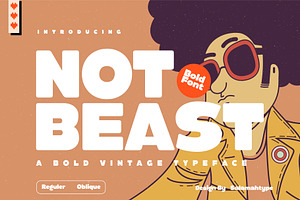 Not Beast - Vintage Bold Font