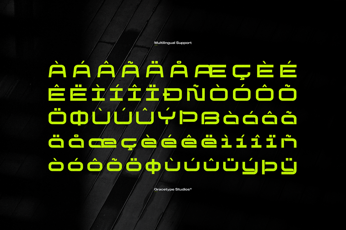 Luroha | Modern Futuristic Font, a Sans Serif Font by gracetype_studio (Photo 12 of 12)