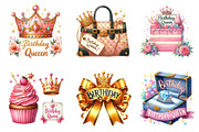 Birthday Queen Sublimation Quotes, an Illustration by SinaCreation (Thumbnail 3 of 5)