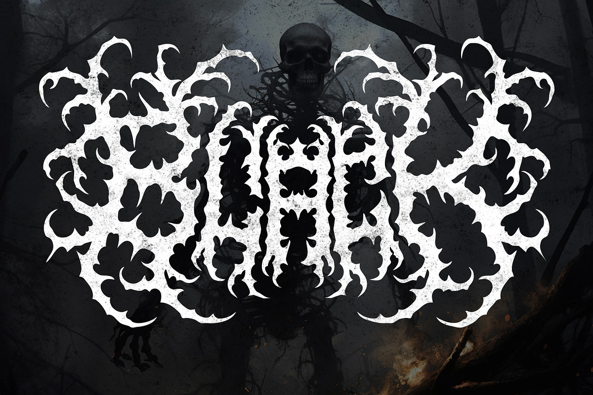 SNORE – Black Metal Font, a Blackletter Font by Fonday Studio (Photo 3 of 8)
