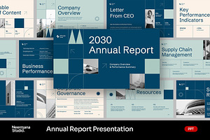Navy Annual Report PowerPoint, a Presentation Template by Neermana
