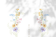 Watercolor Flower -PASTEL WILDFLOWER, a Decorative Illustration by Beigetime (Thumbnail 10 of 15)
