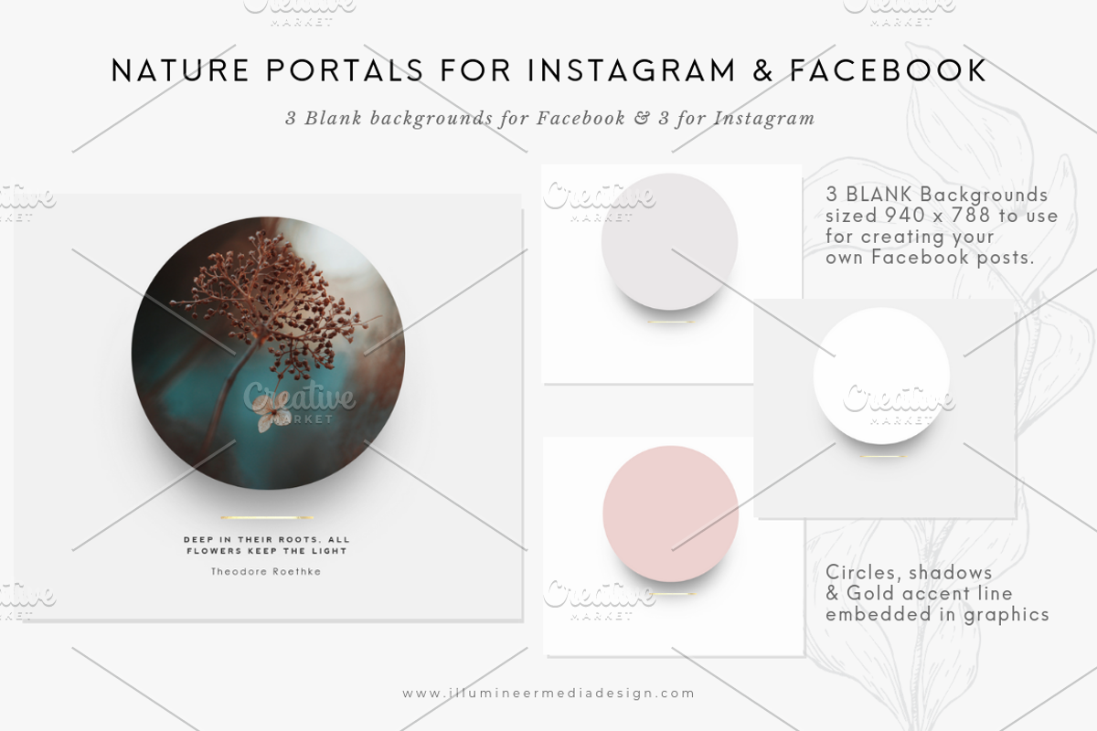 Nature Portals for Instagram & FB, a Social Media Template by Illumineer Media & Design (Photo 12 of 13)