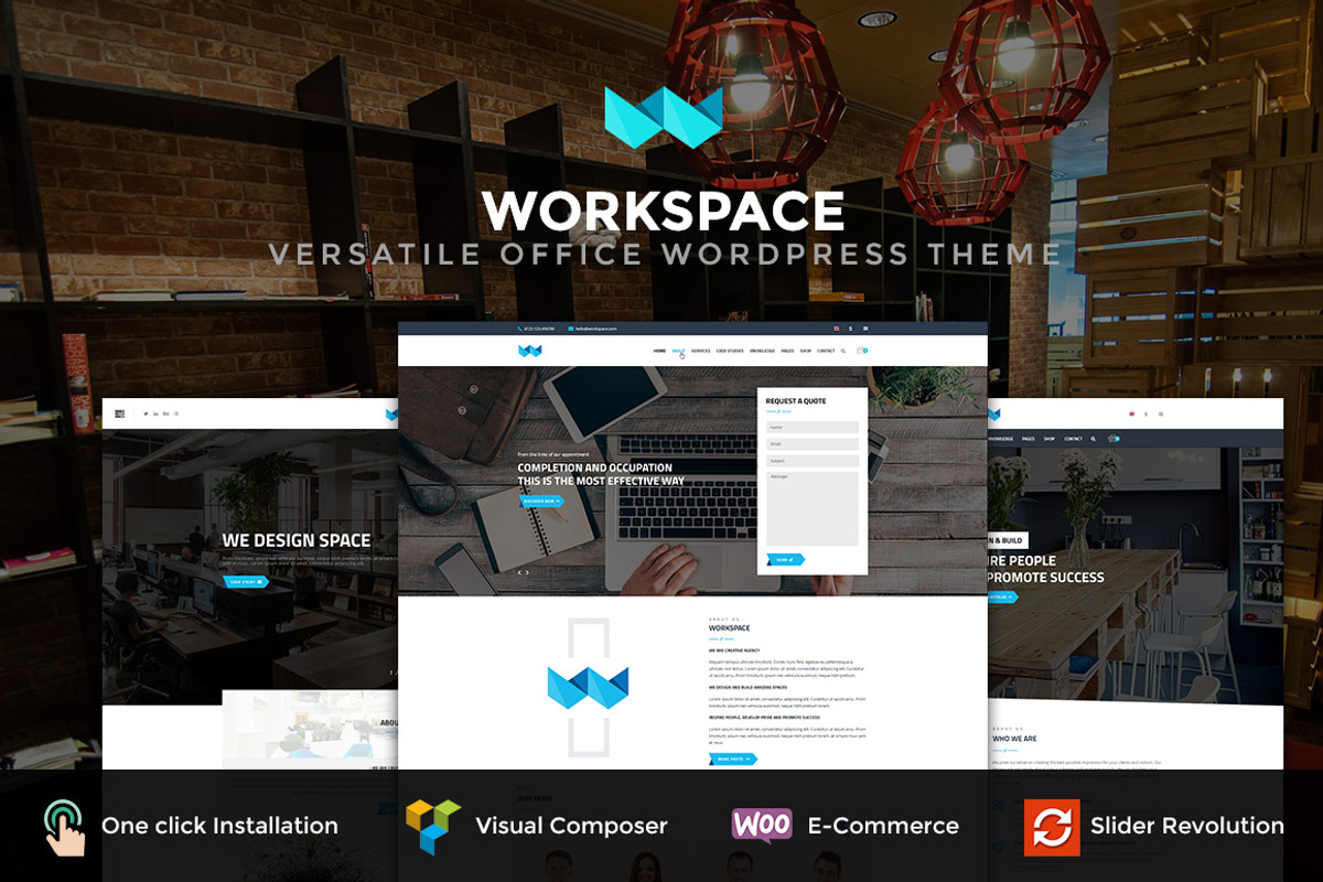 WorkSpace-Versatile Office WordPress, a WordPress Template by ArrowTheme (Photo 1 of 4)