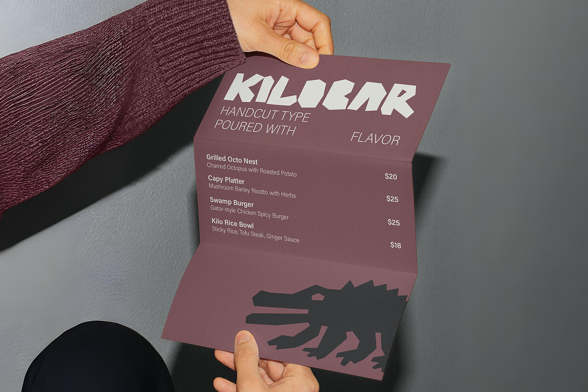 Kilobar - Papercut Font, a Sans Serif Font by Versetype (Photo 21 of 21)