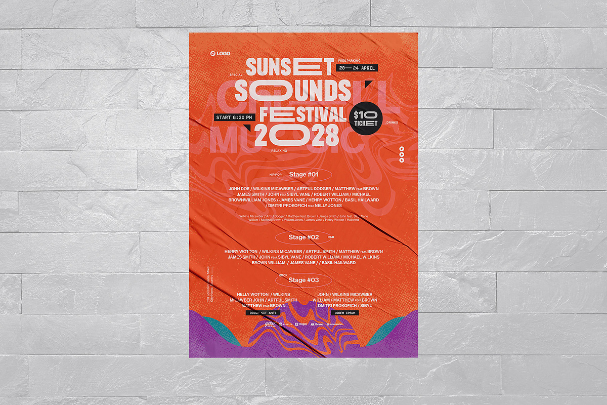 Music Festival Poster Template, a Poster Template by BrandPacks (Photo 5 of 5)