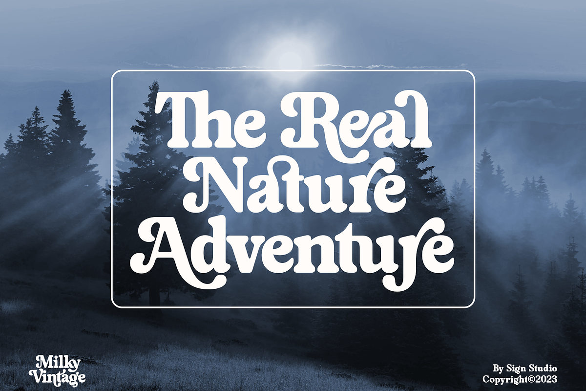 Milky Vintage, a Serif Font by Sign Studio (Photo 14 of 15)