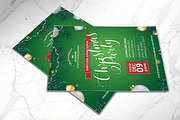 Green Christmas Party Flyer & Poster, a Flyer Template by Godserv Designs (Thumbnail 5 of 9)