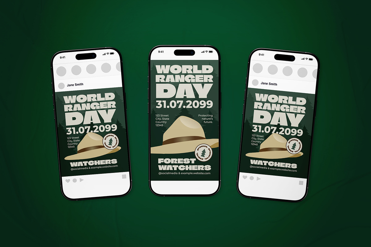 World Ranger Day Event Flyer Set, a Flyer Template by The Good Store (Photo 2 of 2)