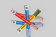 Paper Wristband Mockup, a Merchandise Mockup by Permadi Creative (Thumbnail 2 of 3)