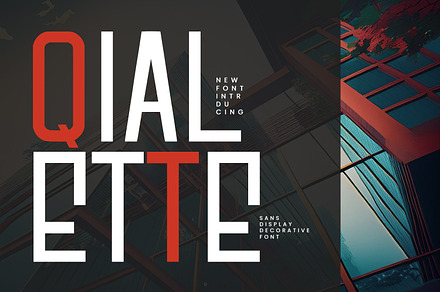Qialette Sans Display Decorative Fon, a Sans Serif Font by Maulana Creative