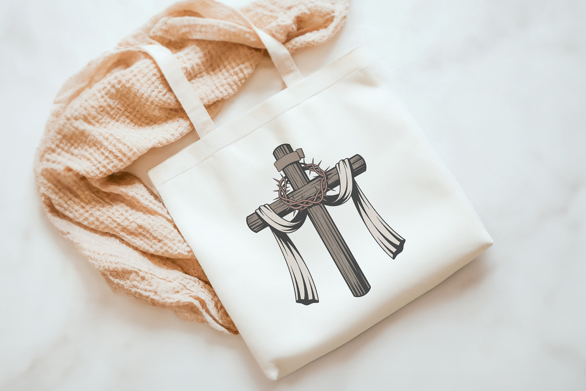 Christian Cross watercolor, an Illustration by Watercolor design (Photo 2 of 6)
