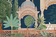 Mughal Garden Bird Illustration, a Decorative Illustration by Mughal Wallpaper (Thumbnail 3 of 3)