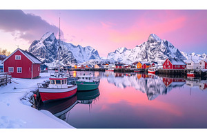 A peaceful winter harbor scene, a Nature Photo by Igor Tichonow