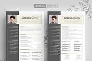 Professional Resume Template Smith, a Resume Template by AdeevaResume (Thumbnail 1 of 4)