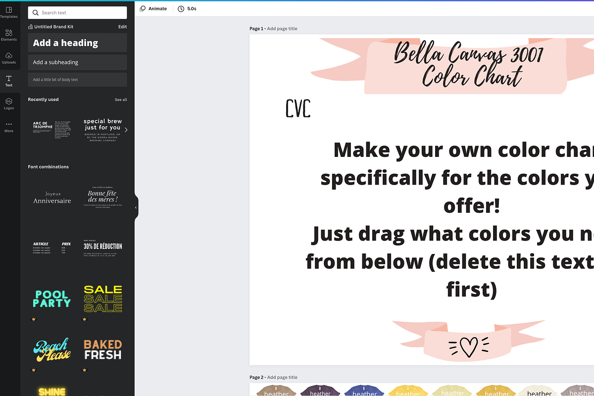 Canva Template Bella Canvas 3001, a Shirt Mockup by lock and page (Photo 2 of 6)