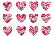 Latch Hook Yarn Crochet Heart clipa, an Illustration by Designworld (Thumbnail 3 of 5)
