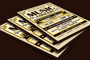 Vintage Music Concert Typography