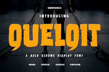 Quelqit Bold Comic Display Font, a Symbol Font by dansdesign