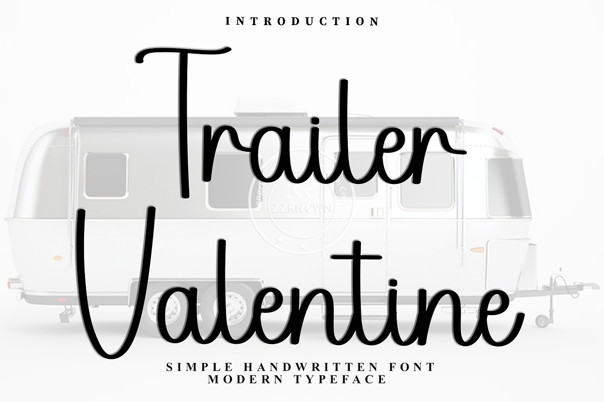 Trailer Valentine, a Handwritten Font by FreshTypeINK (Photo 1 of 8)