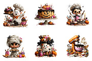 Halloween Baking Clipart Bundle, a Seasonal Illustration by CreationArt (Thumbnail 7 of 7)