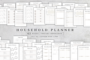 Digital Household & Cleaning Planner