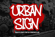 Urban Sign, a Handwritten Font by Forberas Club (Thumbnail 1 of 7)