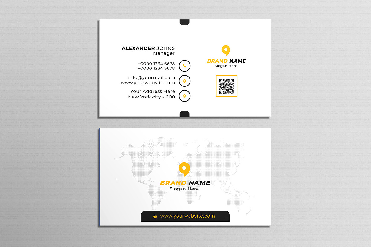 Company Business Card, a Business Card Template by Saman Osama (Photo 2 of 5)