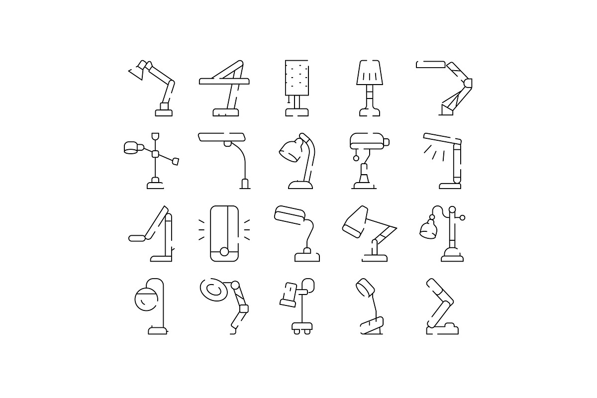 Desk and table lamps lighting, an Object Graphic by pikepicture (Photo 1 of 3)