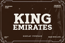 King Emirates Font
