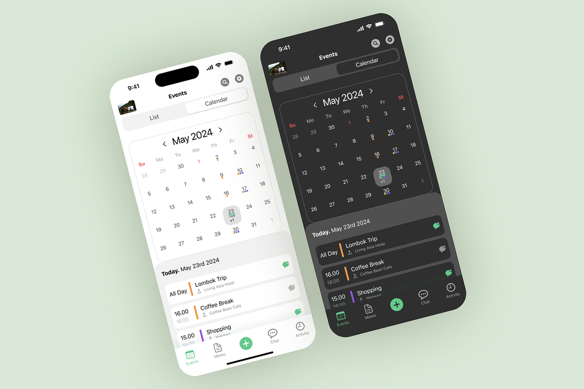Calendar Mobile App Figma UI Kit, an UI Kit Template by BeadyLab (Photo 3 of 4)