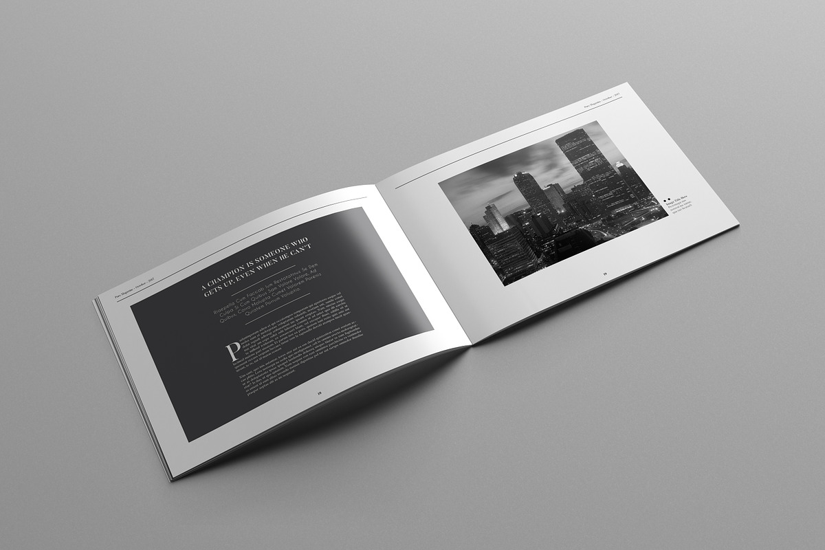 Landscape Magazine Template, a Magazine Template by Uloel Design (Photo 6 of 11)