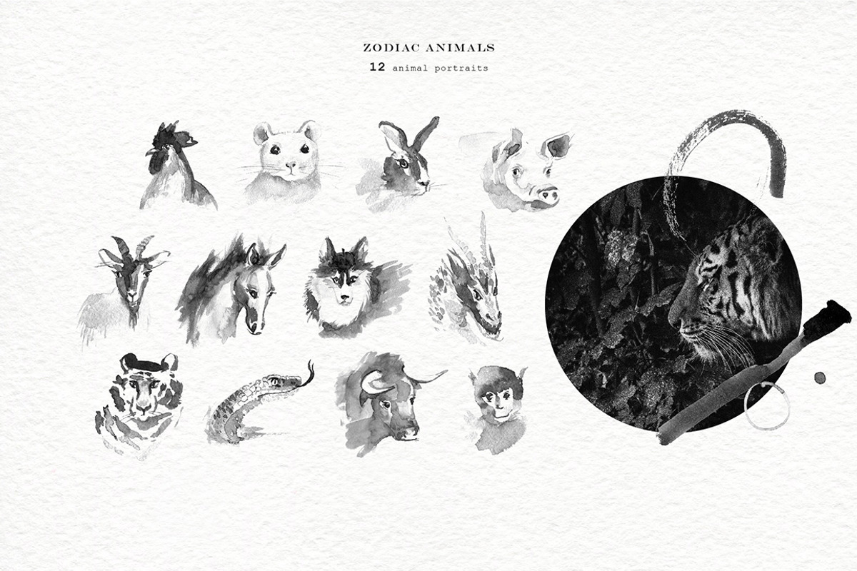 Asia. Ink paintings., an Illustration by Dinkoobraz (Photo 6 of 20)