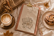 Retro Autumn Coffee Clipart Vector, a Seasonal Illustration by SunnJaneArt (Thumbnail 17 of 19)